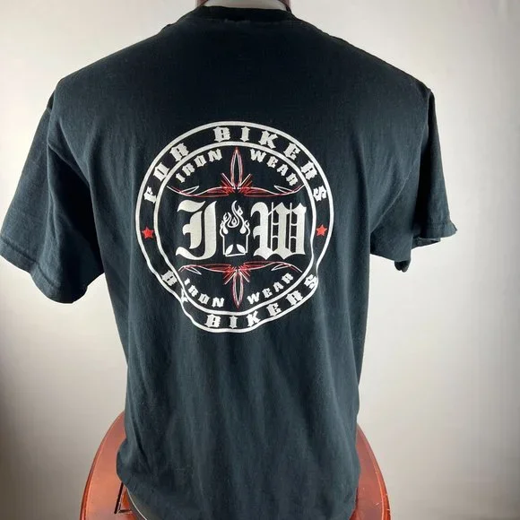 Iron Wear For Bikers By Bikers T-Shirt - Picture 3 of 5